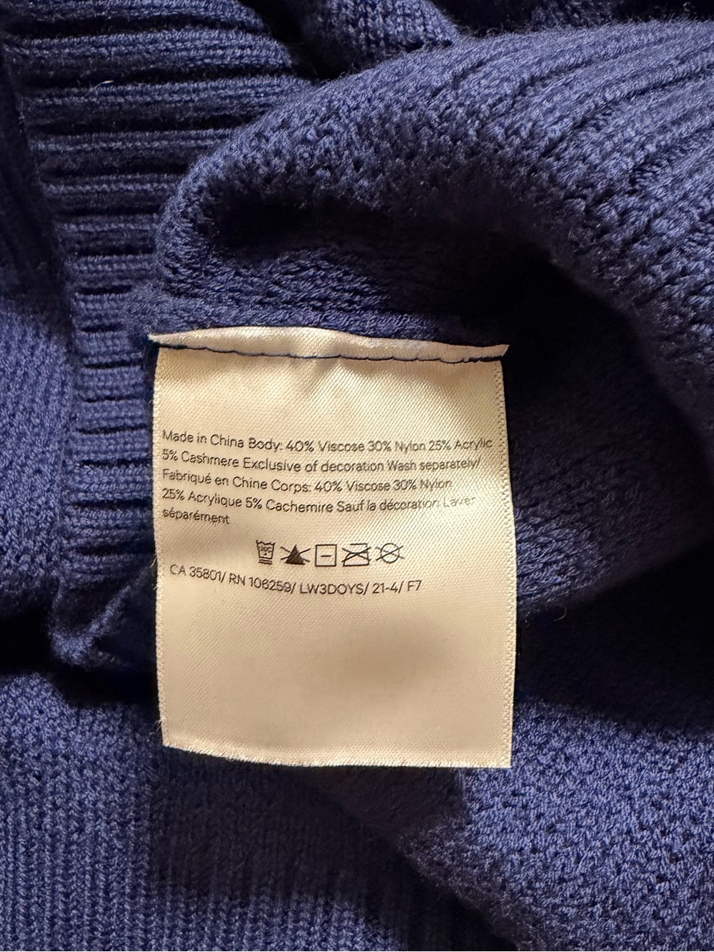 lululemon Texture Play Crew Sweater in Night Sea - Picture 4 of 5
